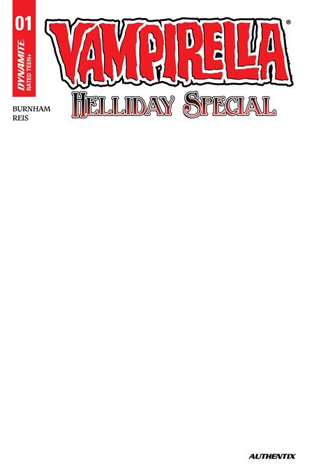 Vampirella Helliday Special 2026 #1 (Cover D — Blank Authentix (Blank Authentix))