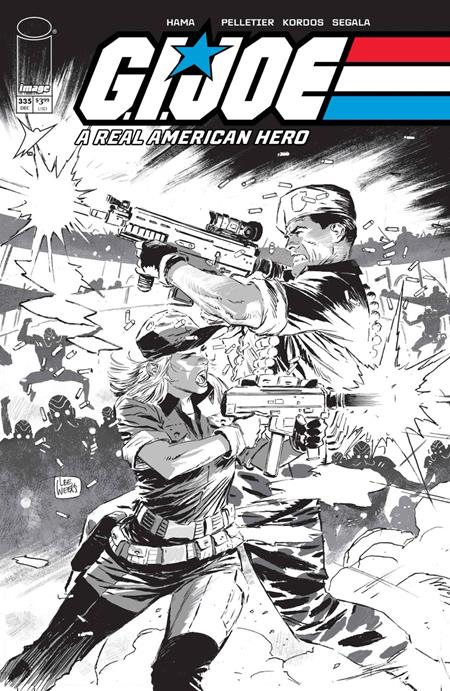 G.I. Joe: A Real American Hero #335 (Cover B — Lee Weeks (B&W))