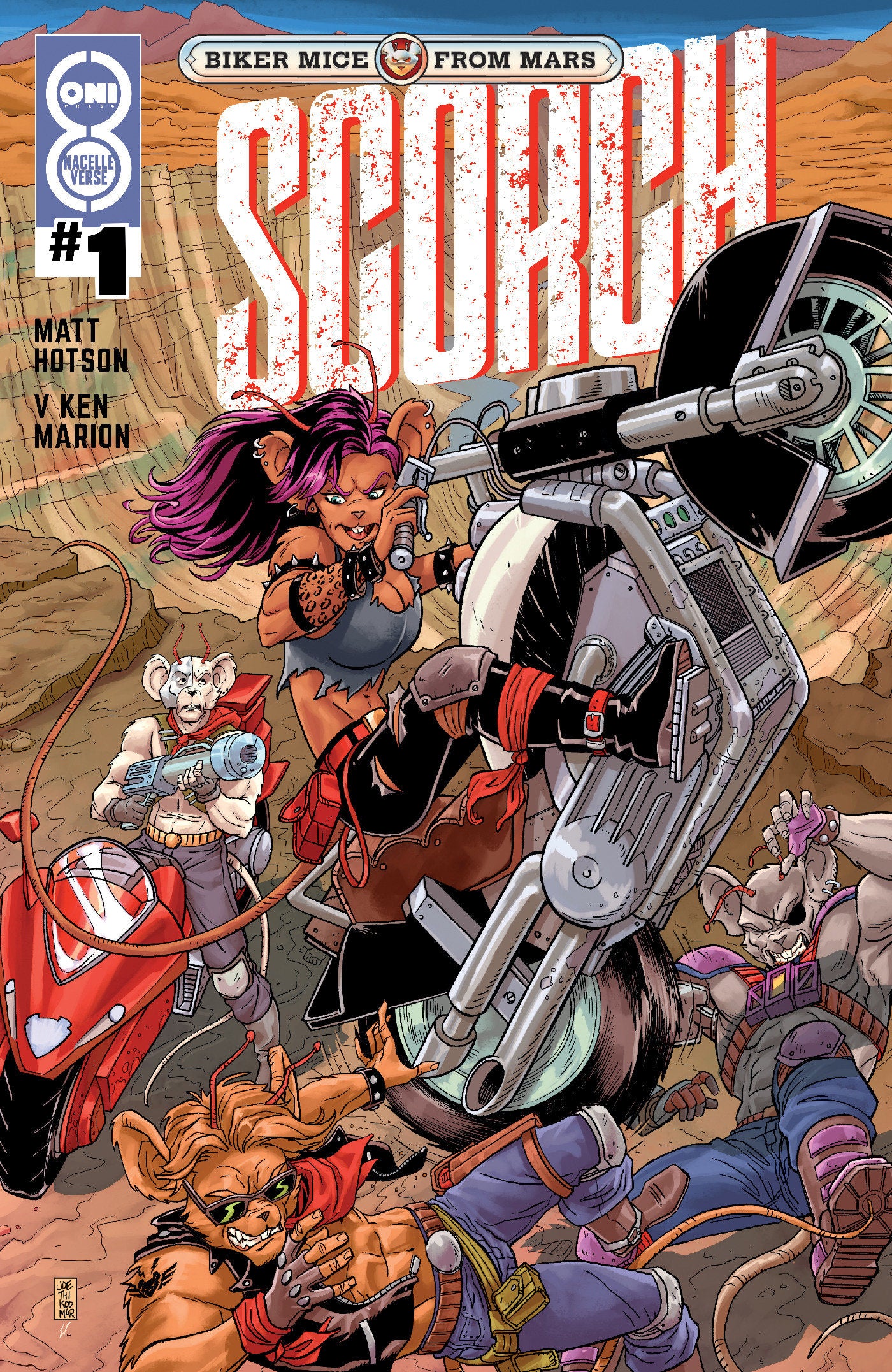 Biker Mice from Mars: Scorch #1 (BIKER MICE FROM MARS SCORCH #1 CVR C AJ JOTHIKUMAR VAR)