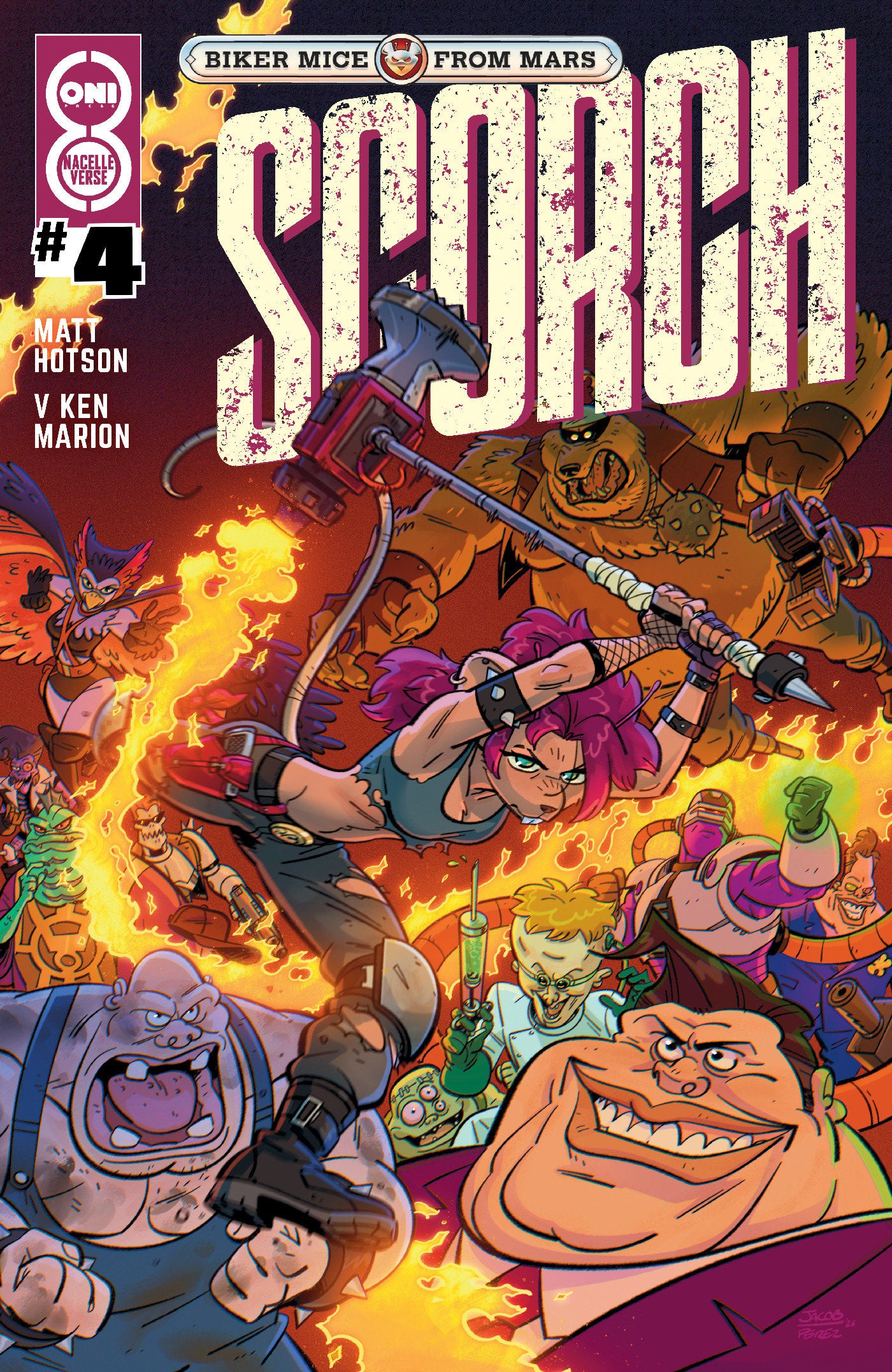 Biker Mice from Mars: Scorch #4 (Biker Mice from Mars Scorch #4 Cover B Jacob Perez Var)