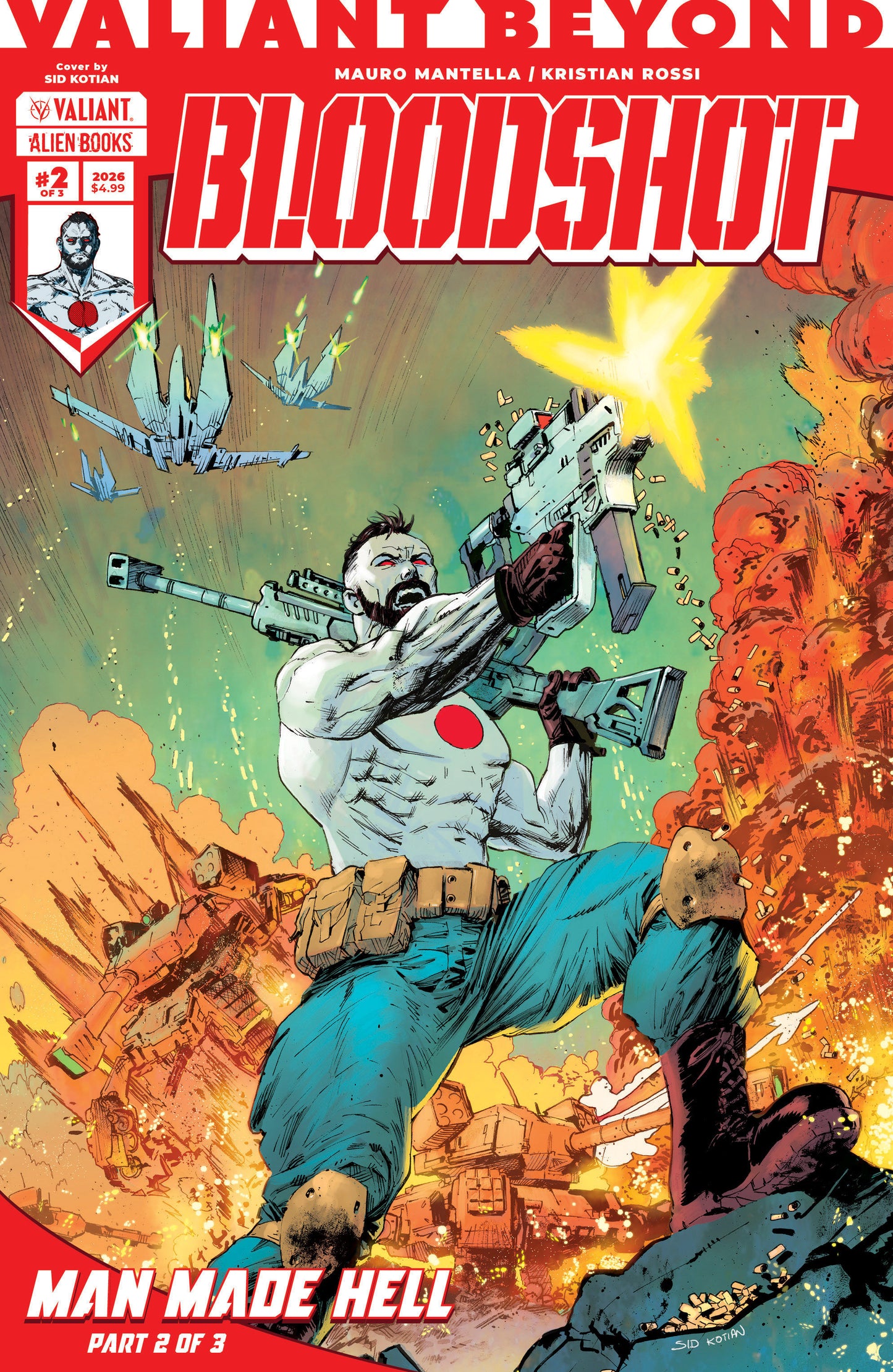 Valiant Beyond: Bloodshot #5 (--Man Made Hell #2 Variant B (Kotian))