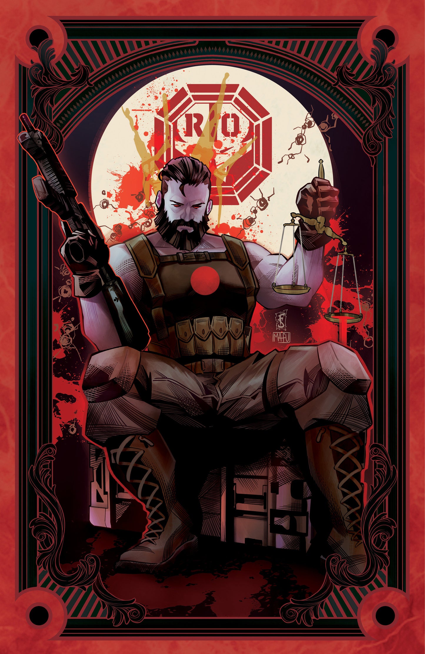 Valiant Beyond: Bloodshot #7 (--Toy Soldiers #1 Variant B (Sabbatini Full Art Tarot Variant))