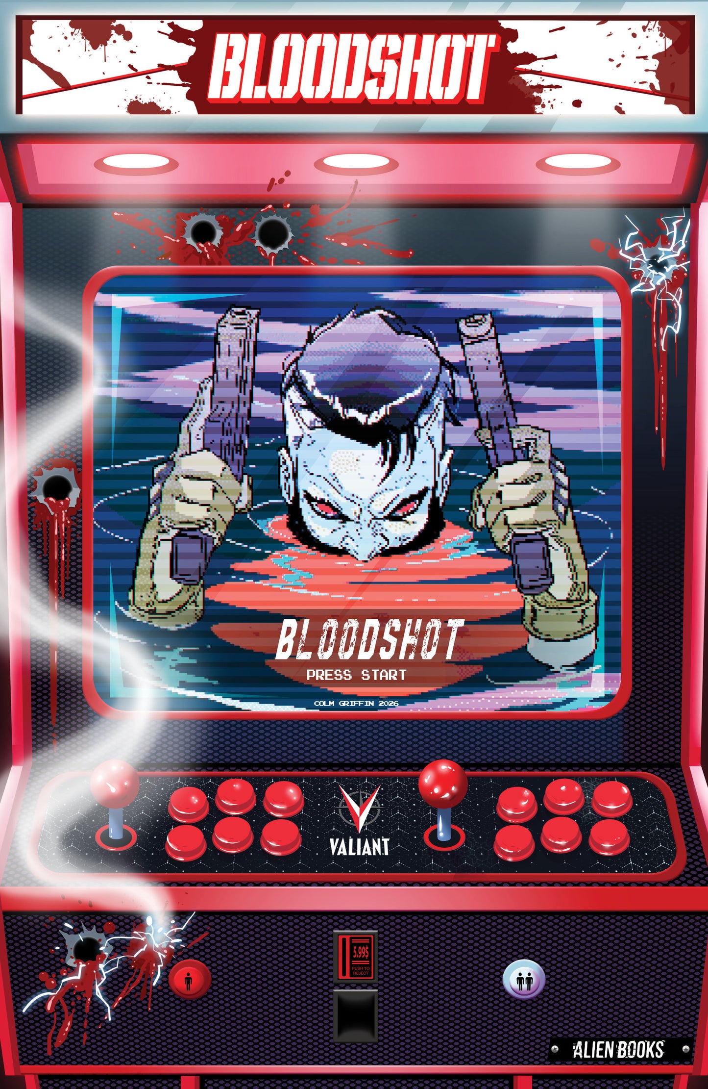 Valiant Beyond: Bloodshot #8 (--Toy Soldiers #2 Finale Variant B (Griffin Full Art Arcade Variant))