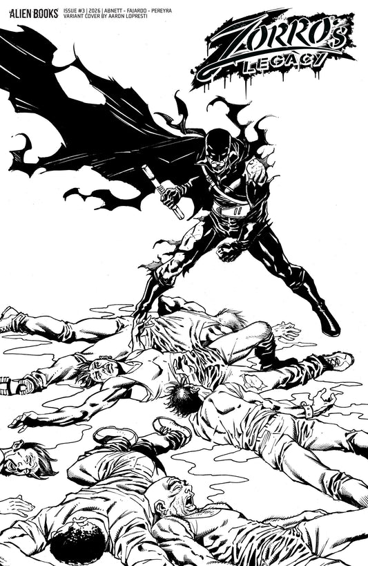 Zorro's Legacy #3 (Variant D (Lopresti B&W))