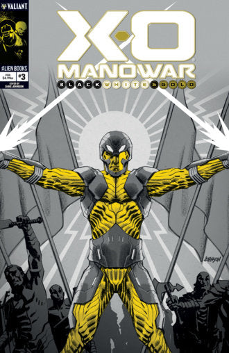 X-O Manowar: Black, White & Gold #3 (Variant B (Johnson Black, White & Gold Variant))