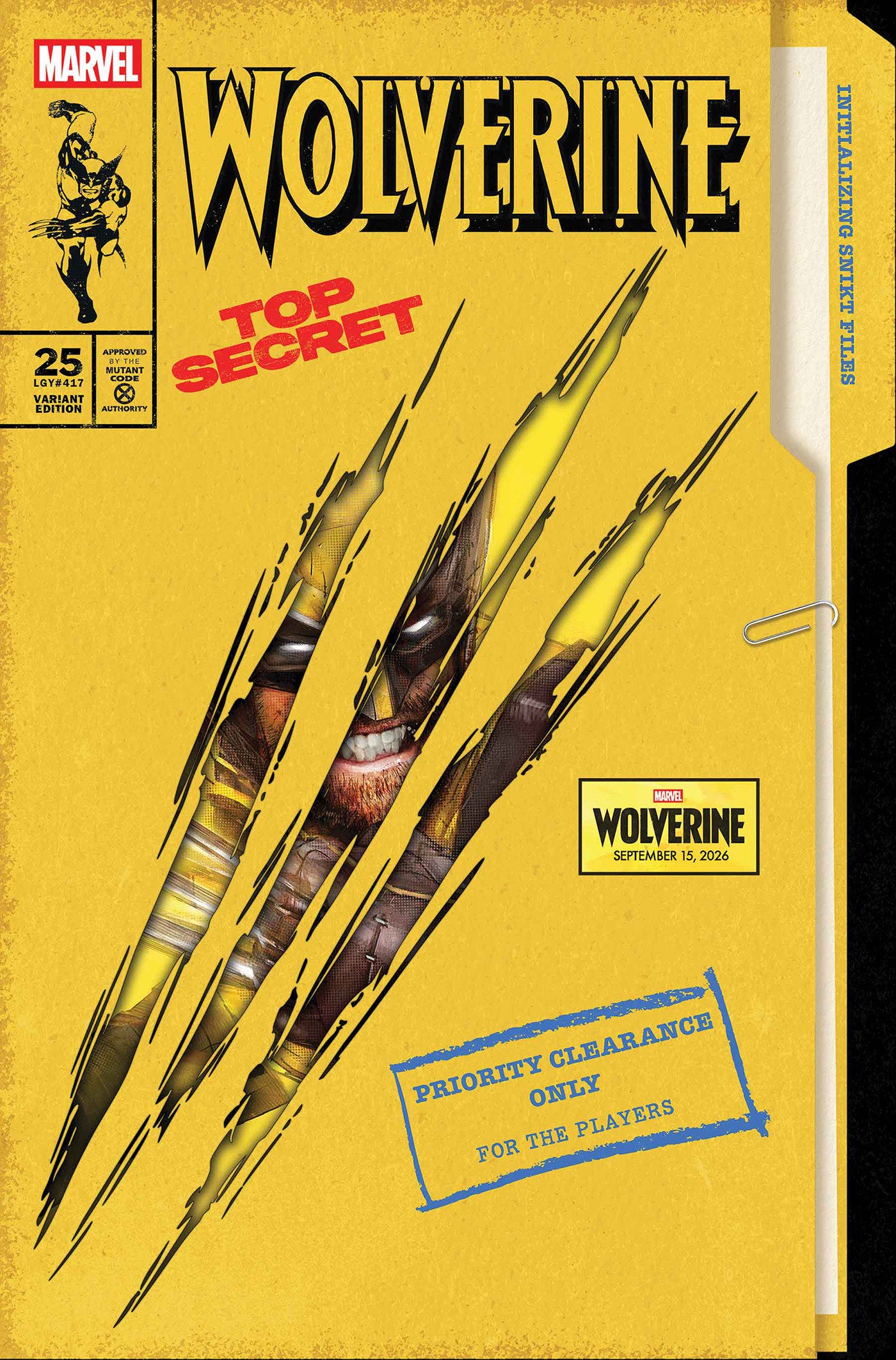 WOLVERINE #25 (JOCK MARVEL GAMES)