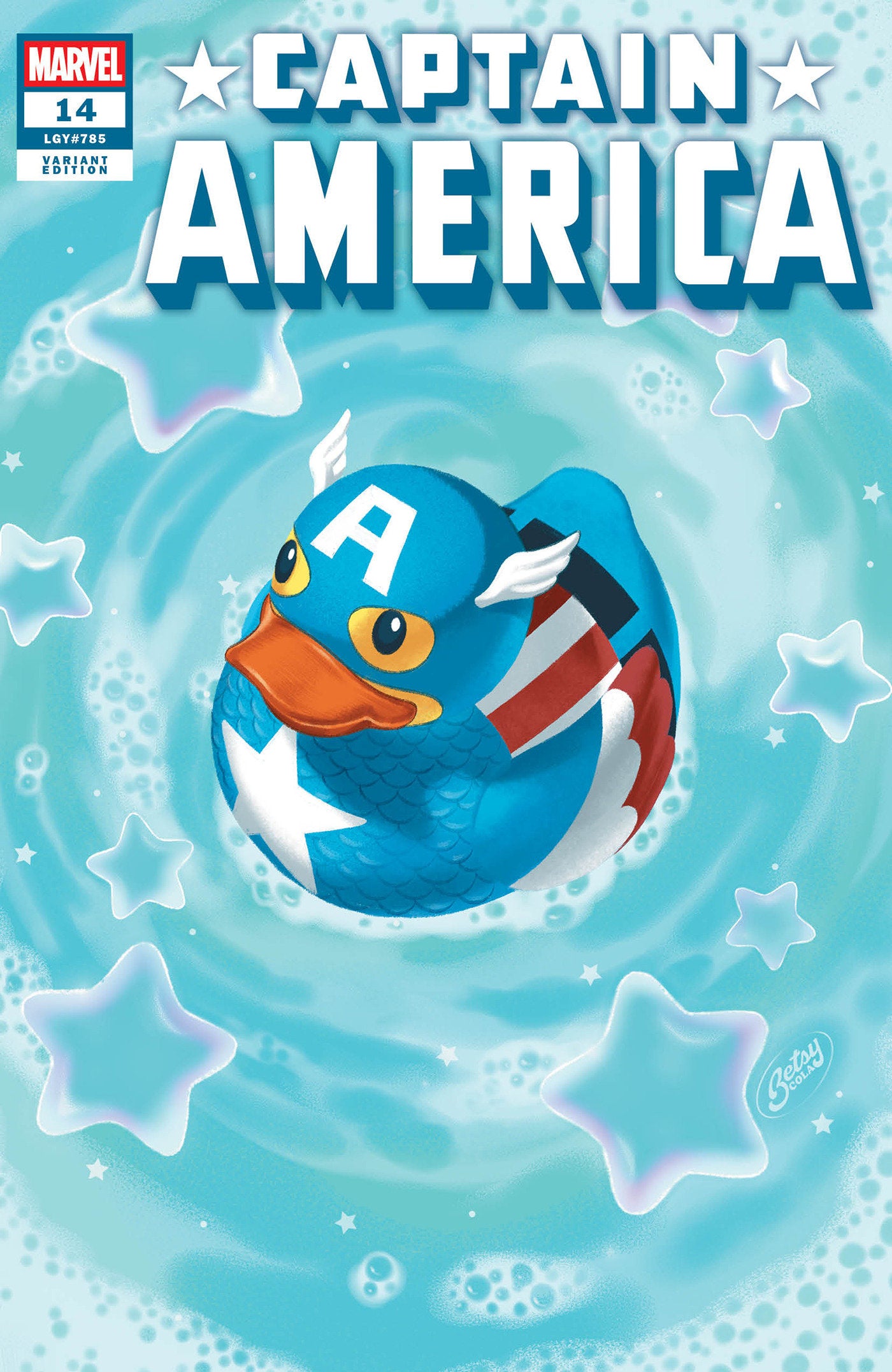 CAPTAIN AMERICA #14 (BETSY COLA MARVEL DUCK VARIANT [ARM])