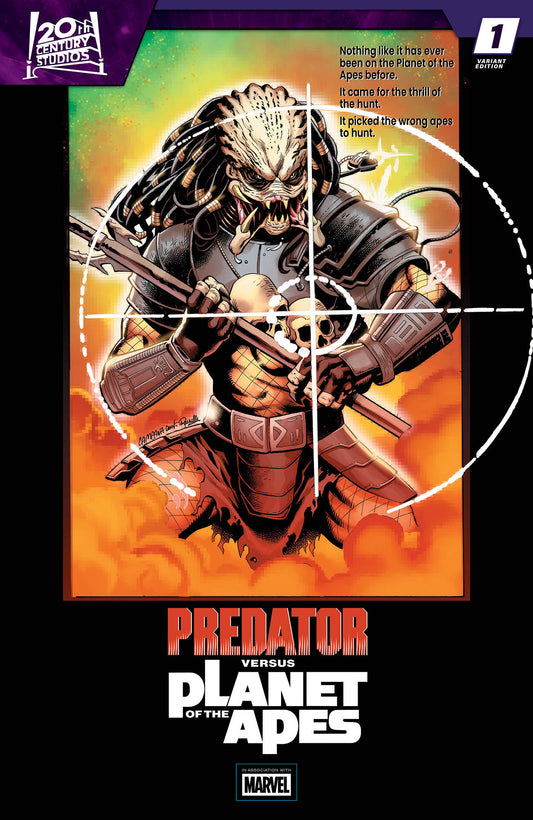 PREDATOR VS. THE PLANET OF THE APES #1 (CHRIS CAMPANA MOVIE POSTER HOMAGE)