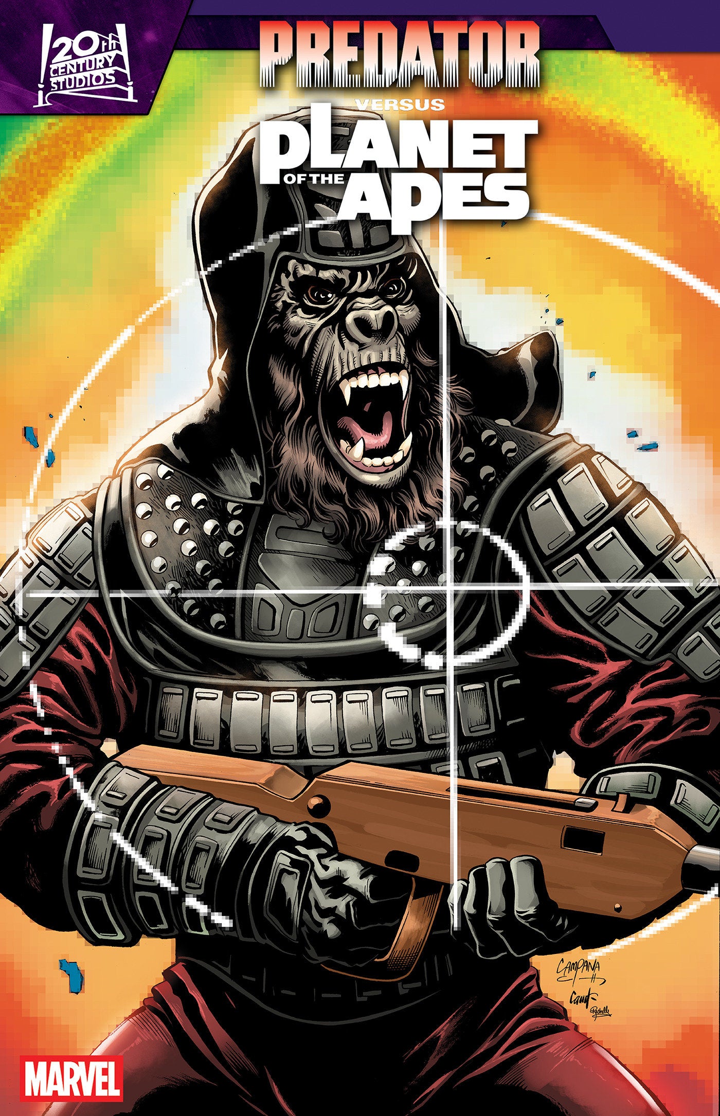 PREDATOR VS. THE PLANET OF THE APES #2 (CHRIS CAMPANA MOVIE POSTER HOMAGE)