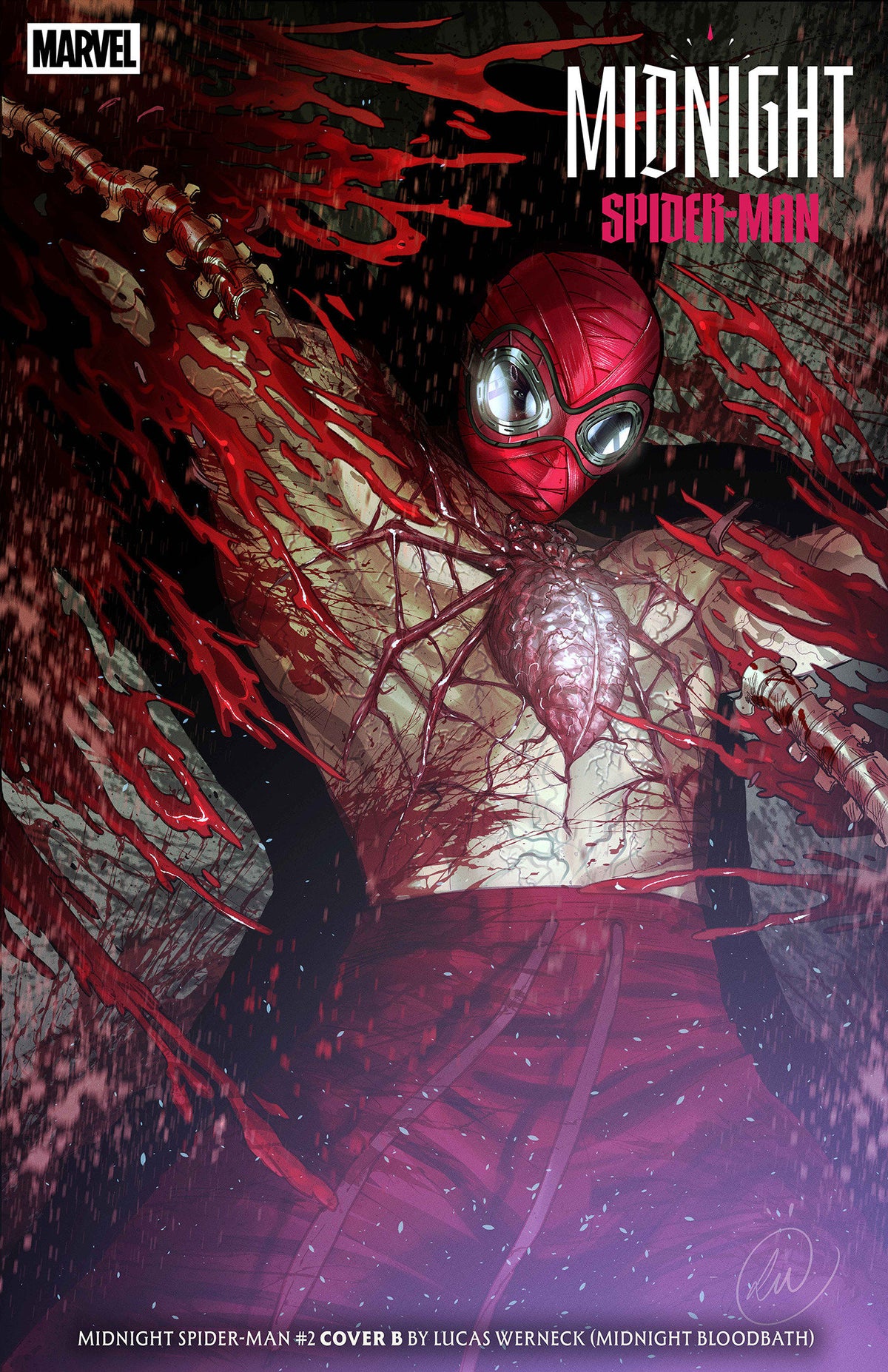MIDNIGHT SPIDER-MAN #2 (COVER B LUCAS WERNECK MIDNIGHT BLOODBATH)