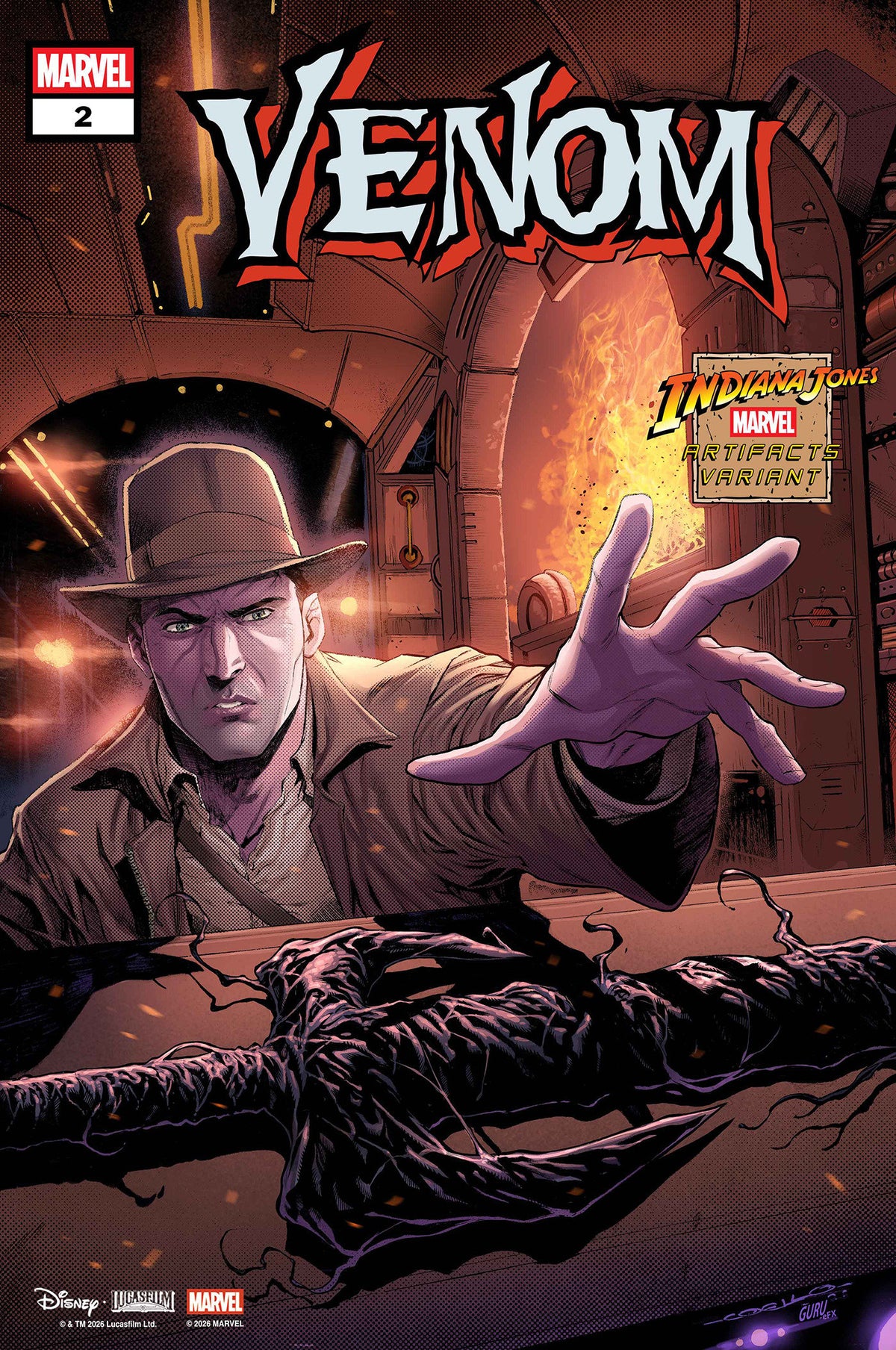 VENOM #2 (IBAN COELLO INDIANA JONES MARVEL ARTIFACT)