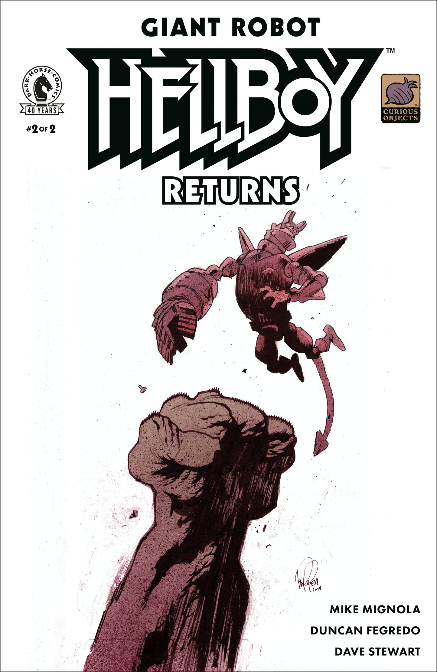 Giant Robot Hellboy Returns #2 ((CVR B) (James Harren))