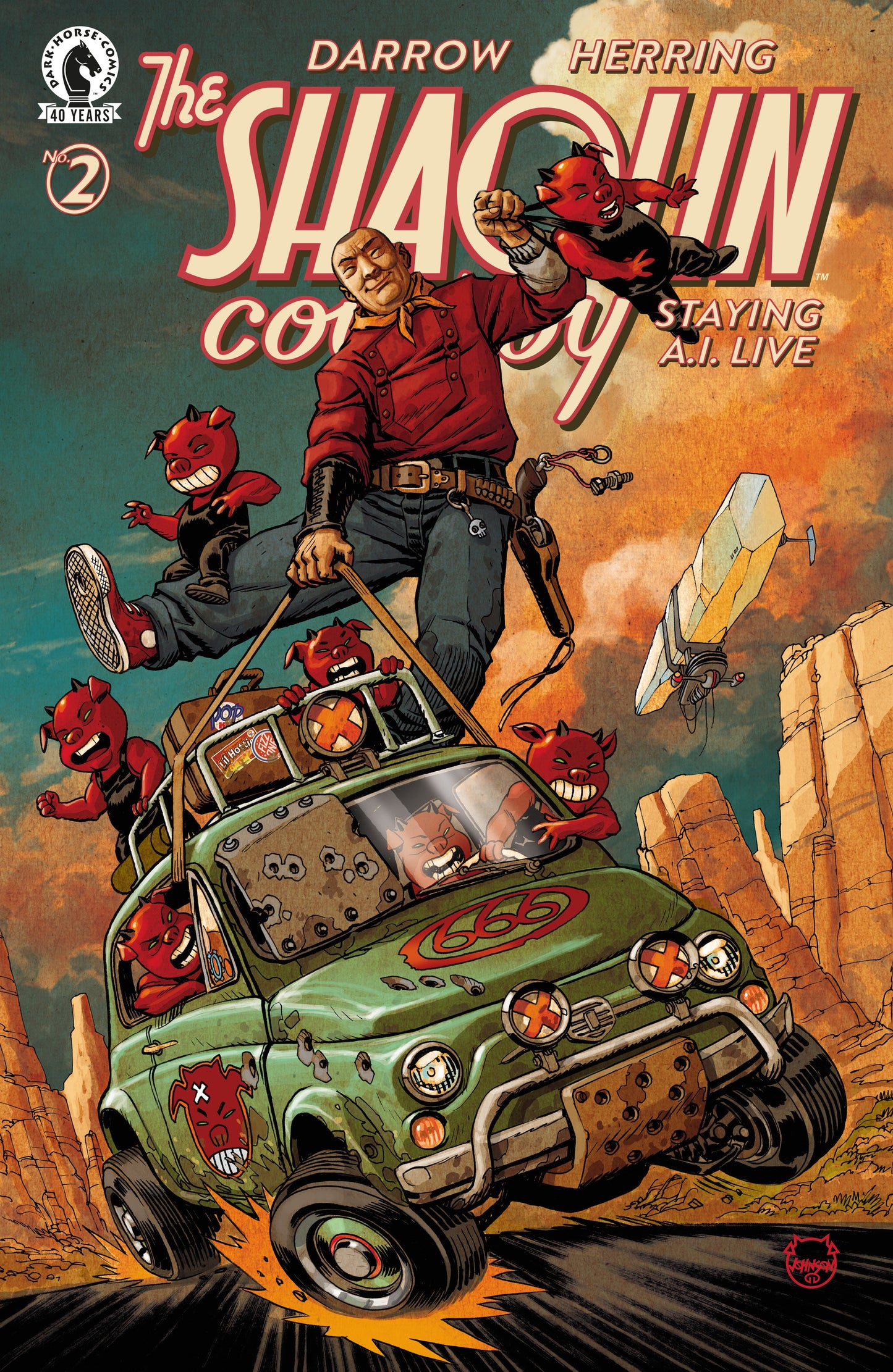 Shaolin Cowboy: Staying A.I.Live #2 ((CVR C) (Dave Johnson))
