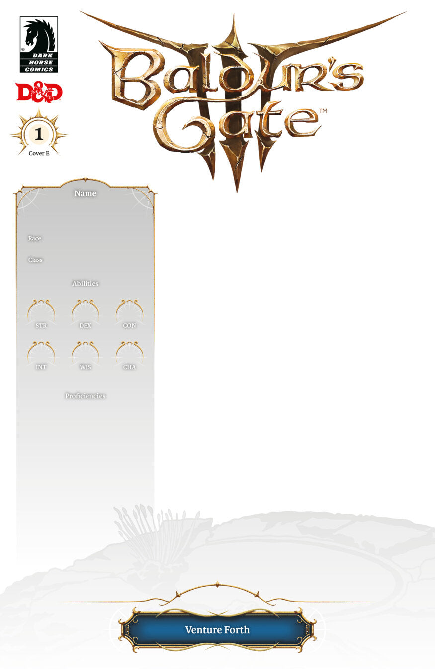 Baldur's Gate III #1 ((CVR E) (Blank) (Character Creation))