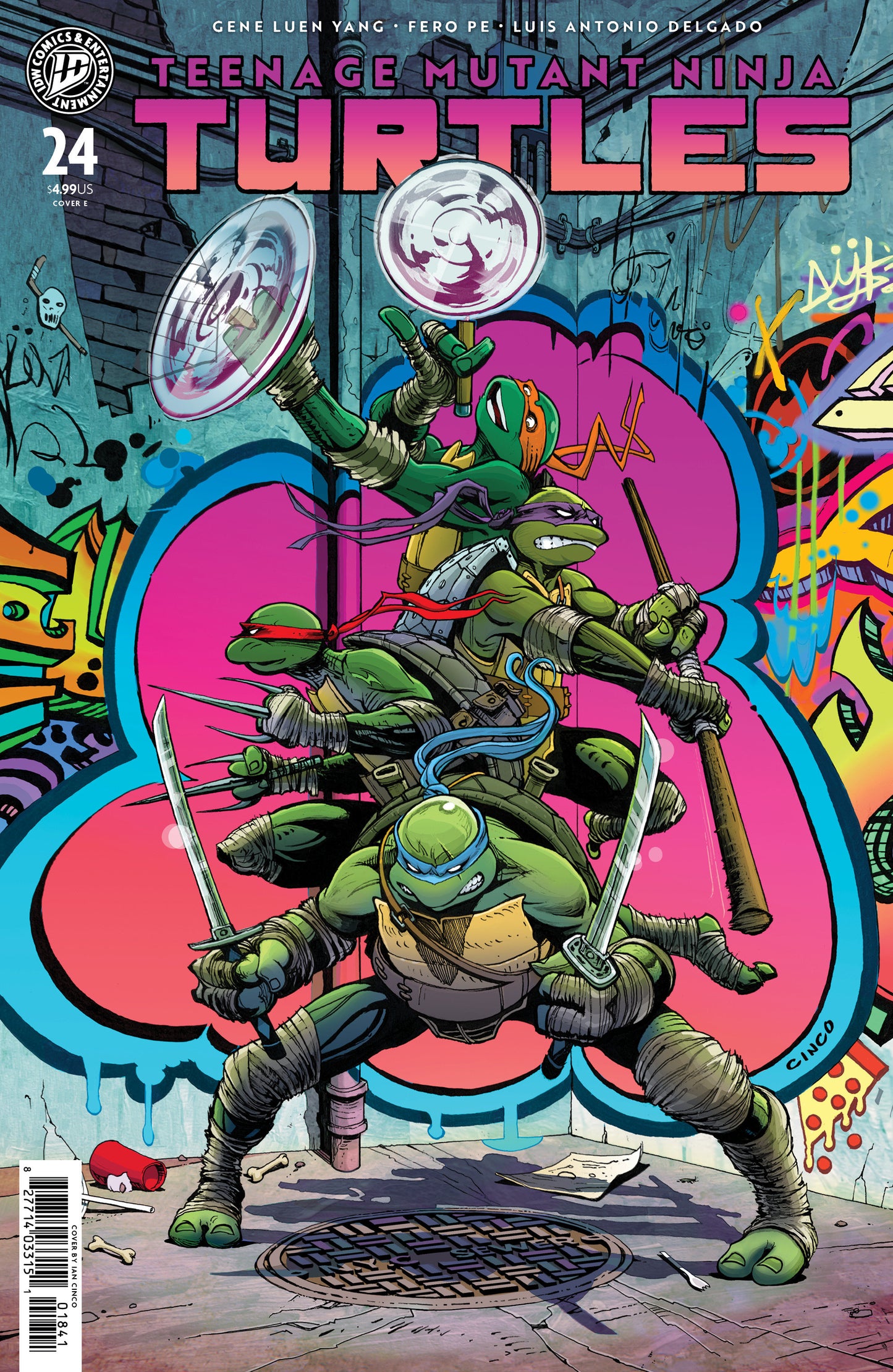 Teenage Mutant Ninja Turtles (2024) #24 (Teenage Mutant Ninja Turtles #24 Variant E (Cinco))
