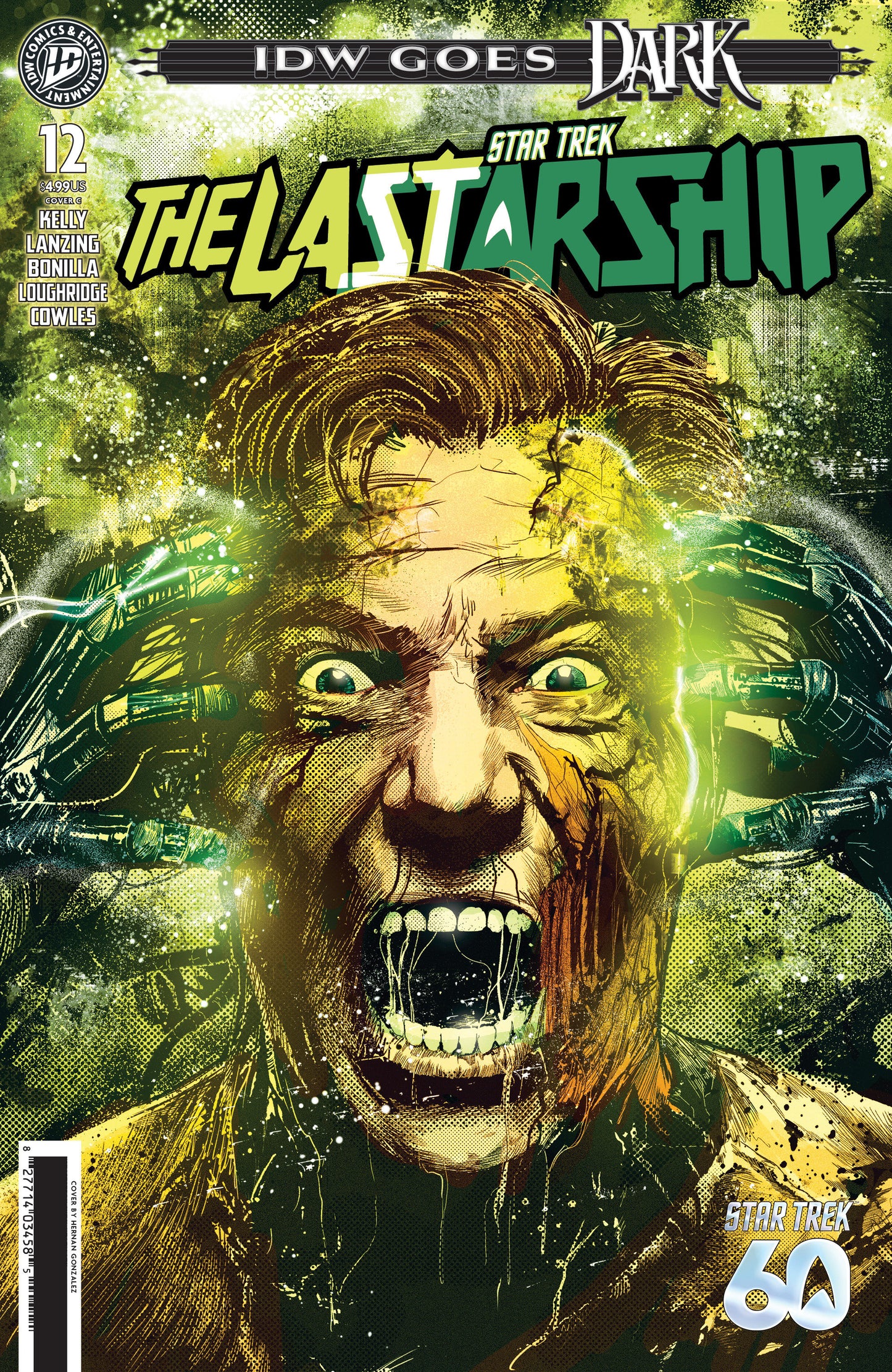 Star Trek: The Last Starship #12 (Variant C (Gonzalez IDW Goes Dark Variant))