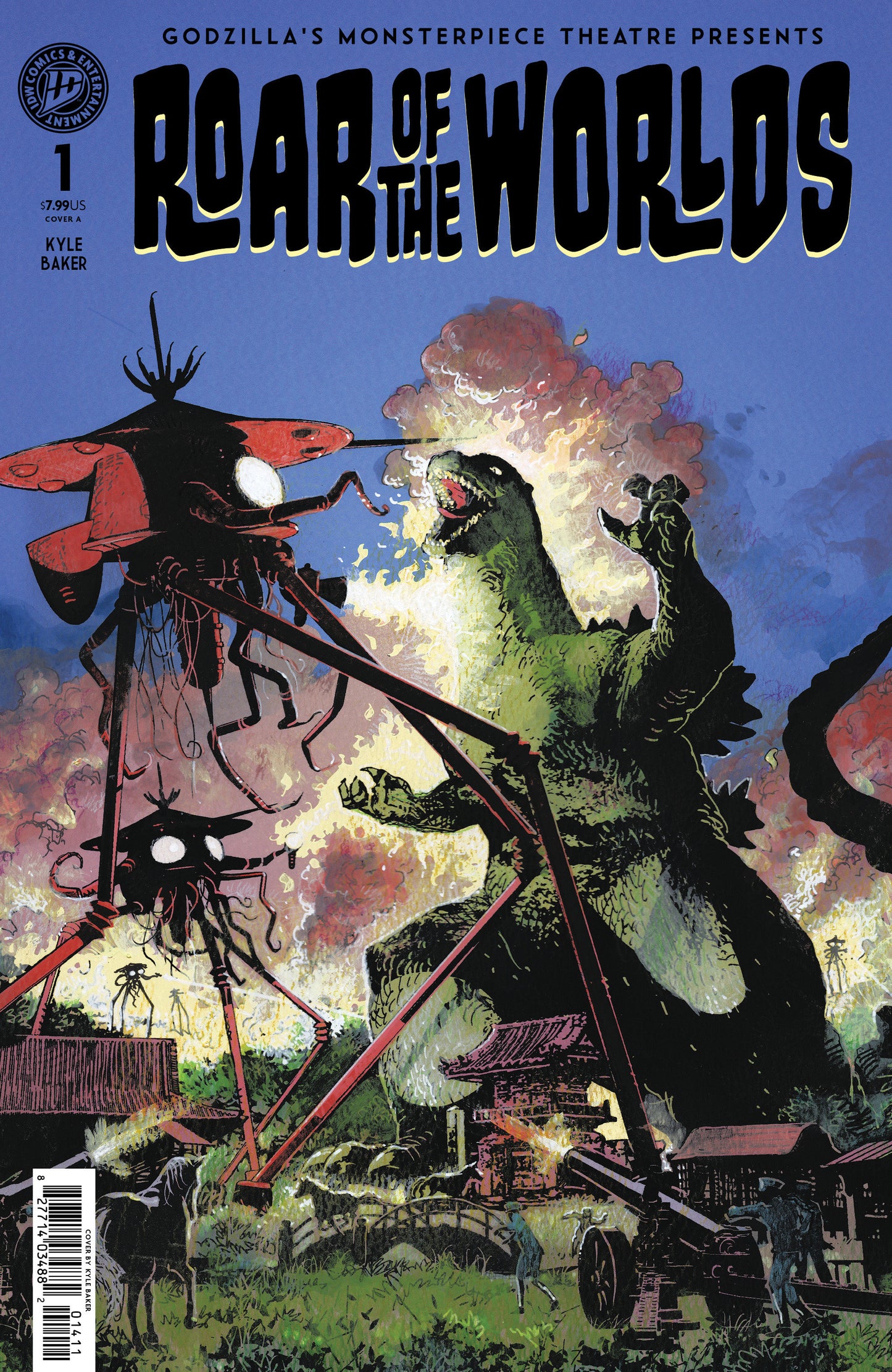 Godzilla: Monsterpiece Theatre #3 (Godzilla's Monsterpiece Theatre Presents: Roar of the Worlds Variant B (Baker))