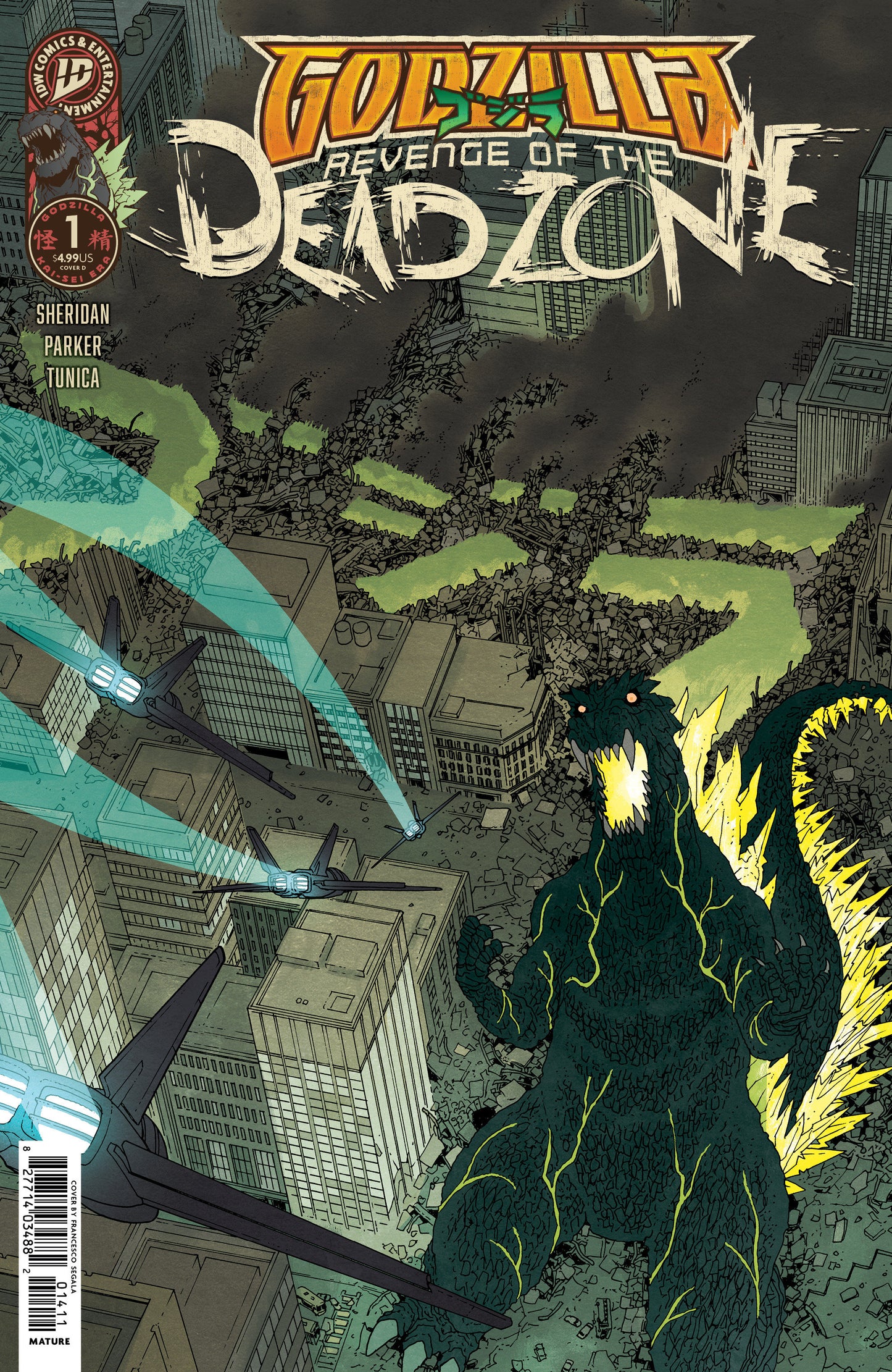 Godzilla: Revenge of the Deadzone [Kai-Sei Era] #1 (Variant D (Morazzo IDW Goes Dark Variant))