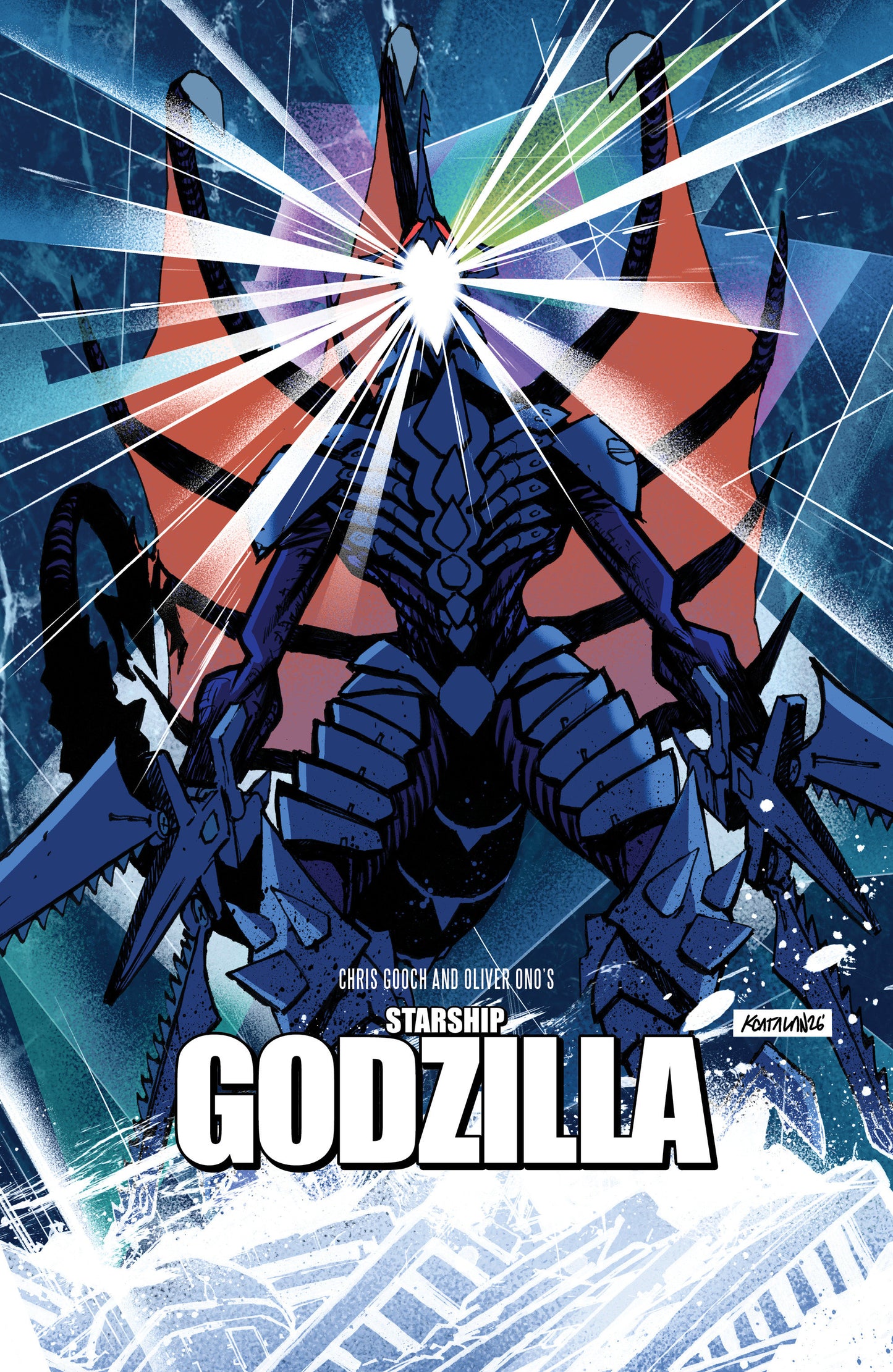 Starship Godzilla: Invasion X [Kai-Sei Era] #3 (Variant B (Catalan Movie Homage Cover))