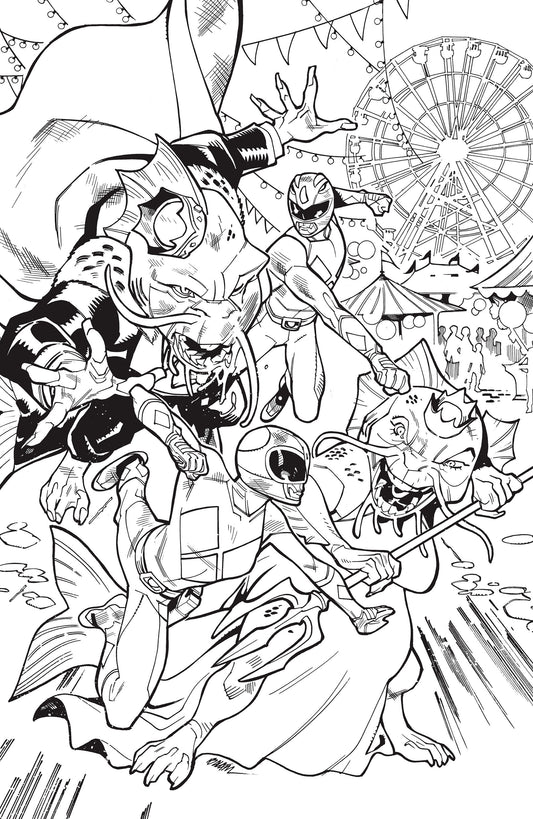 MIGHTY MORPHIN POWER RANGERS 2026 #4 (Mighty Morphin Power Rangers (2026) #4 H 1:25 INCV Variant (Full Art, Balám))