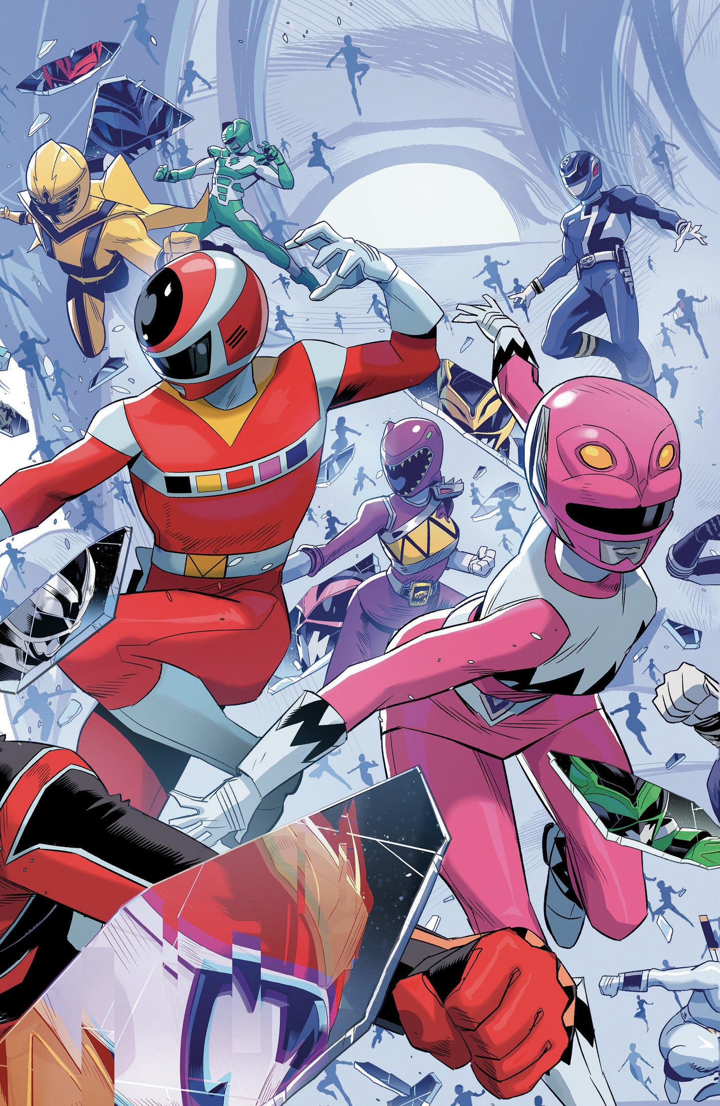 Power Rangers Unlimited (2026) #2 (Power Rangers Unlimited #2 C Every Ranger Ever Card Stock Connecting Variant (Full Art, Zonno))