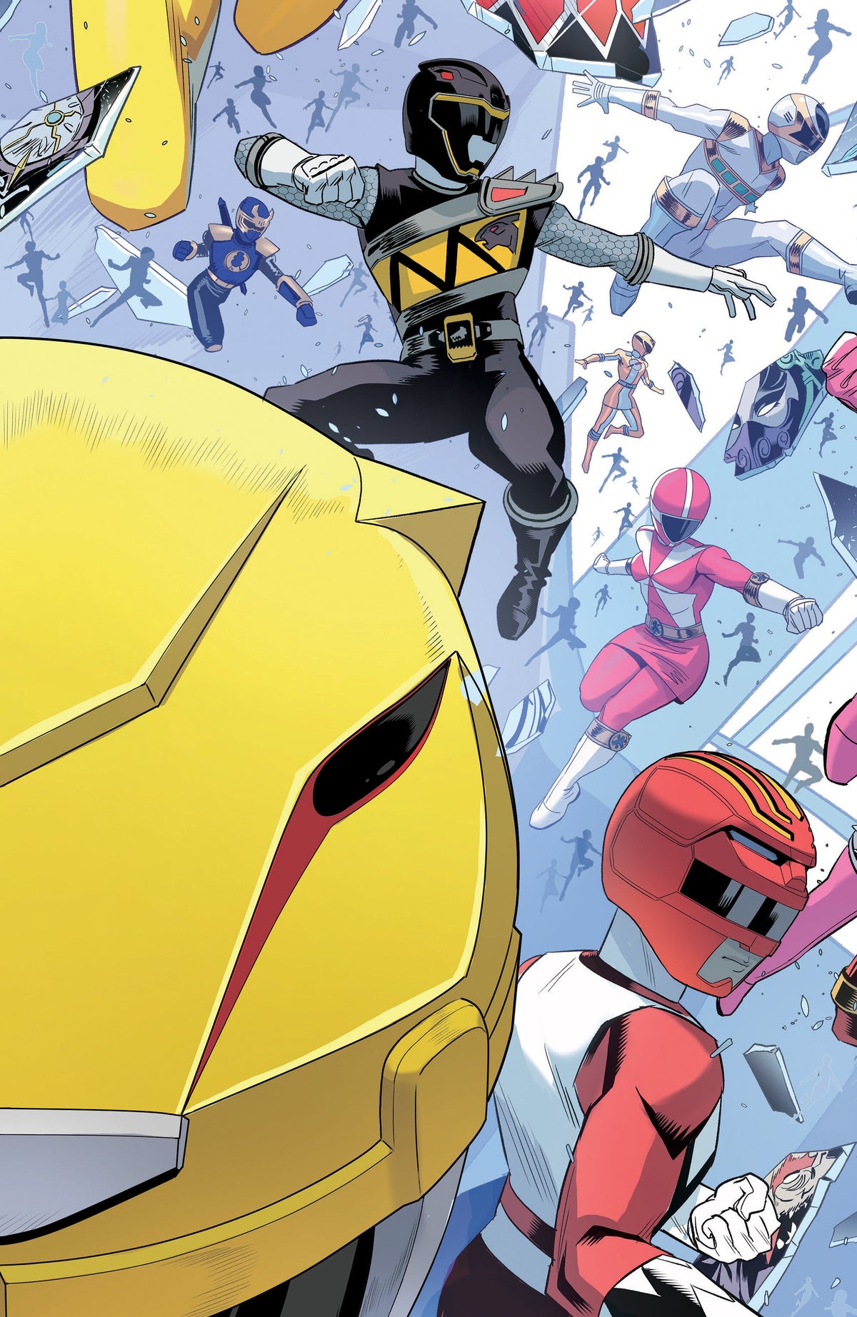 Power Rangers Unlimited (2026) #7 (Power Rangers Unlimited #7 C Every Ranger Ever Card Stock Connecting Variant (Full Art, Zonno))
