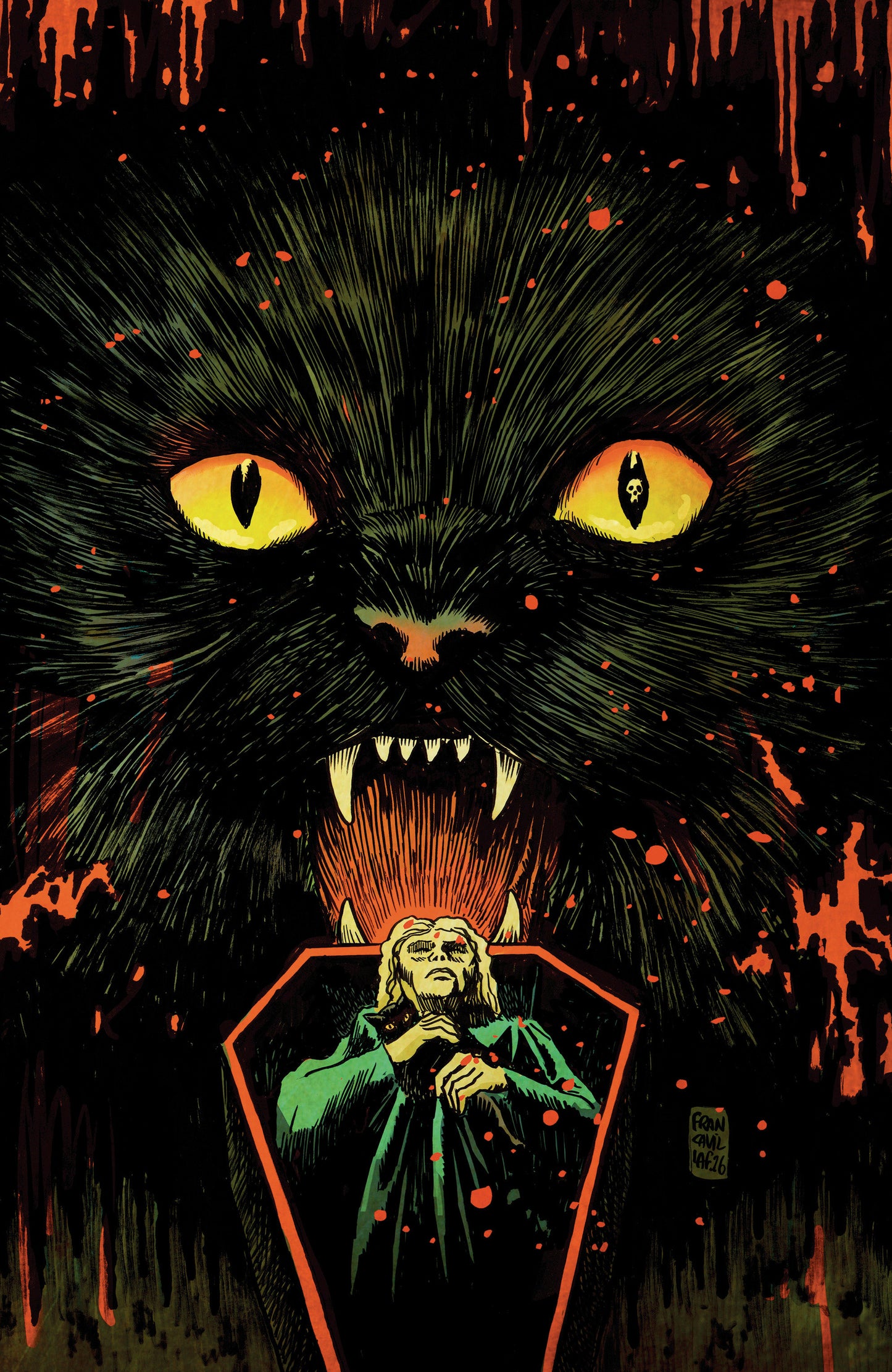 Stuff of Nightmares #1 (Stuff of Nightmares: The Cat in the Coffin #1 D Glow in the Dark Variant (Full Art, Francavilla))