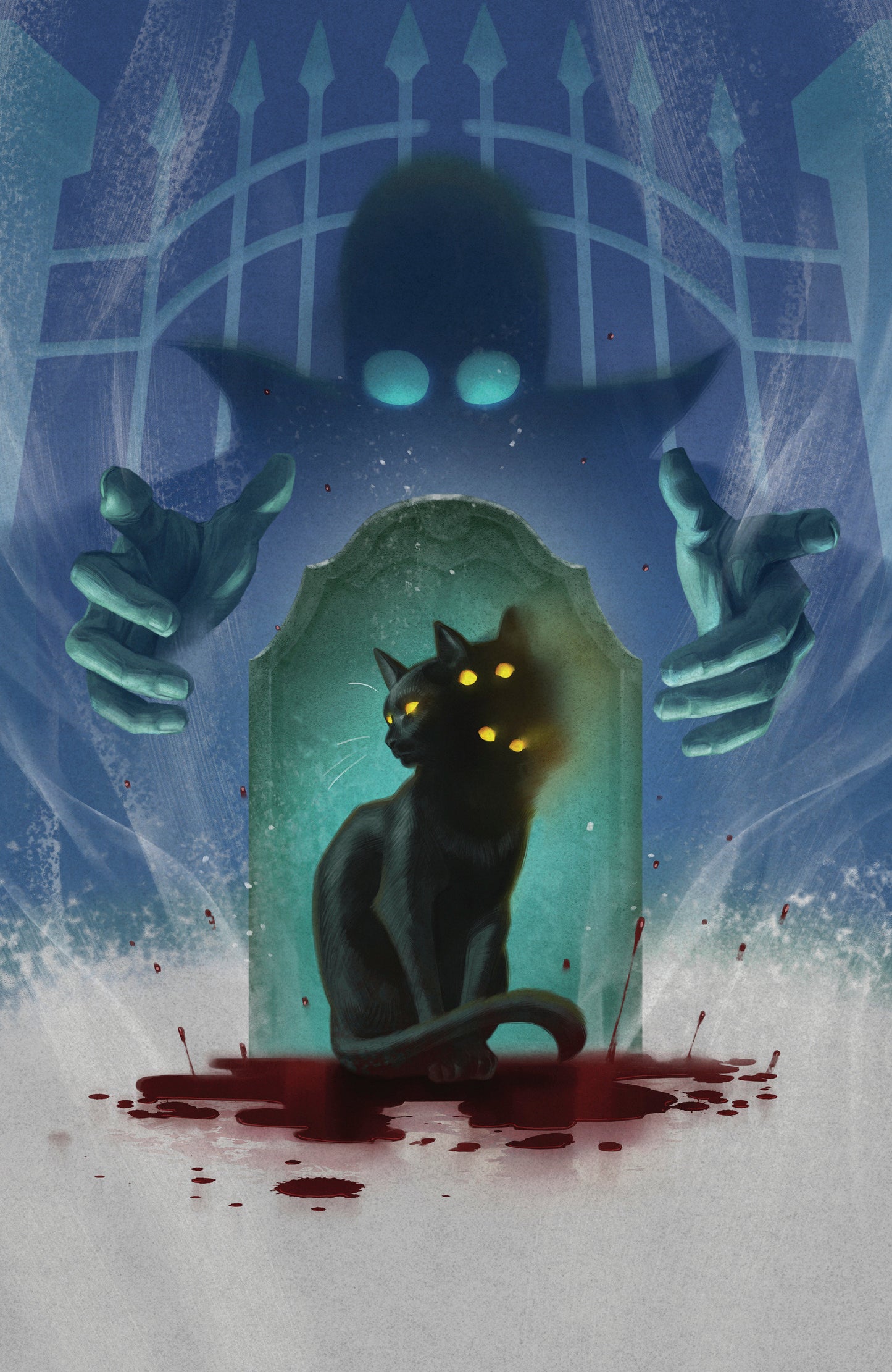 Stuff of Nightmares #1 (Stuff of Nightmares: The Cat in the Coffin #1 E Glow in the Dark Variant (Full Art, Glow in the Dark, Murakami))