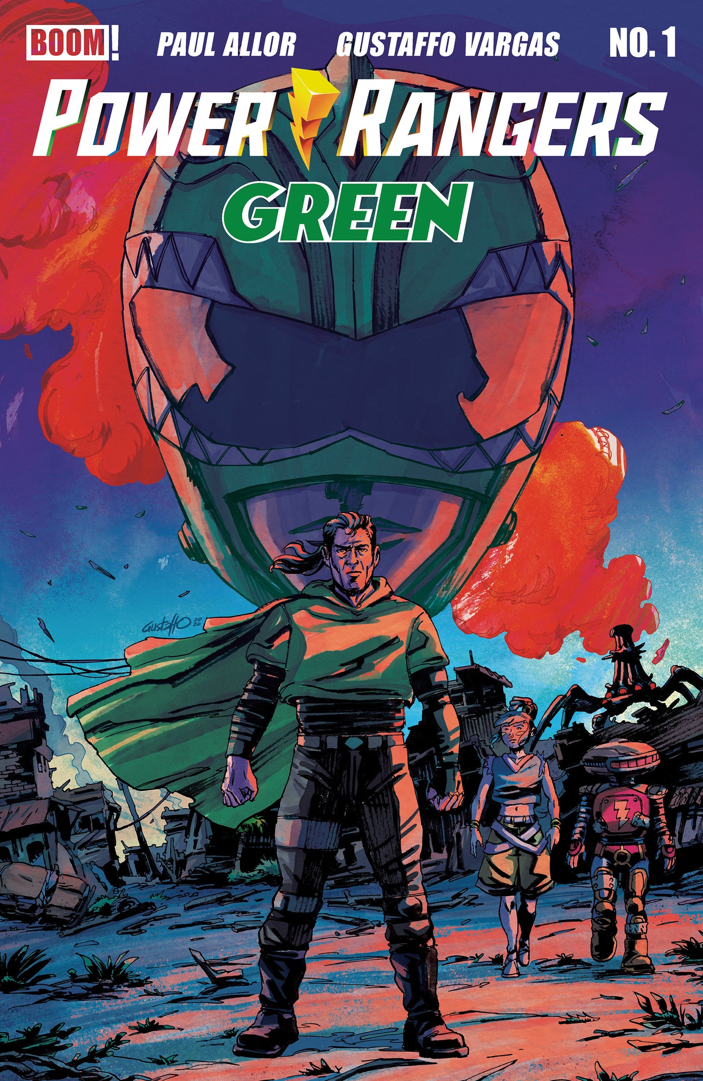 Power Rangers Green #1 B Variant (Dressed, Vargas) (1 B Variant (Dressed, Vargas))