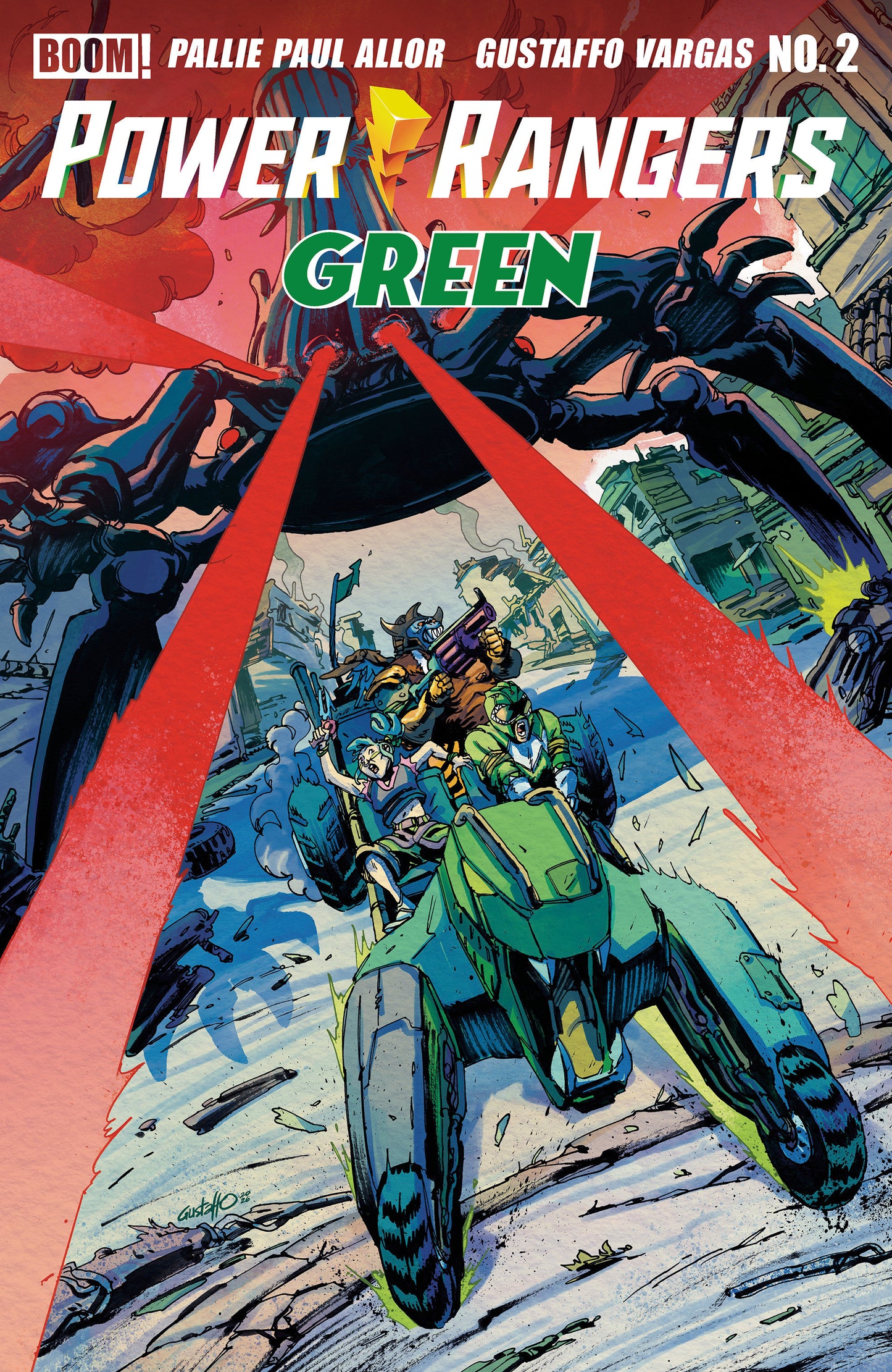 Power Rangers Green #2 (B Variant (Dressed, Vargas))