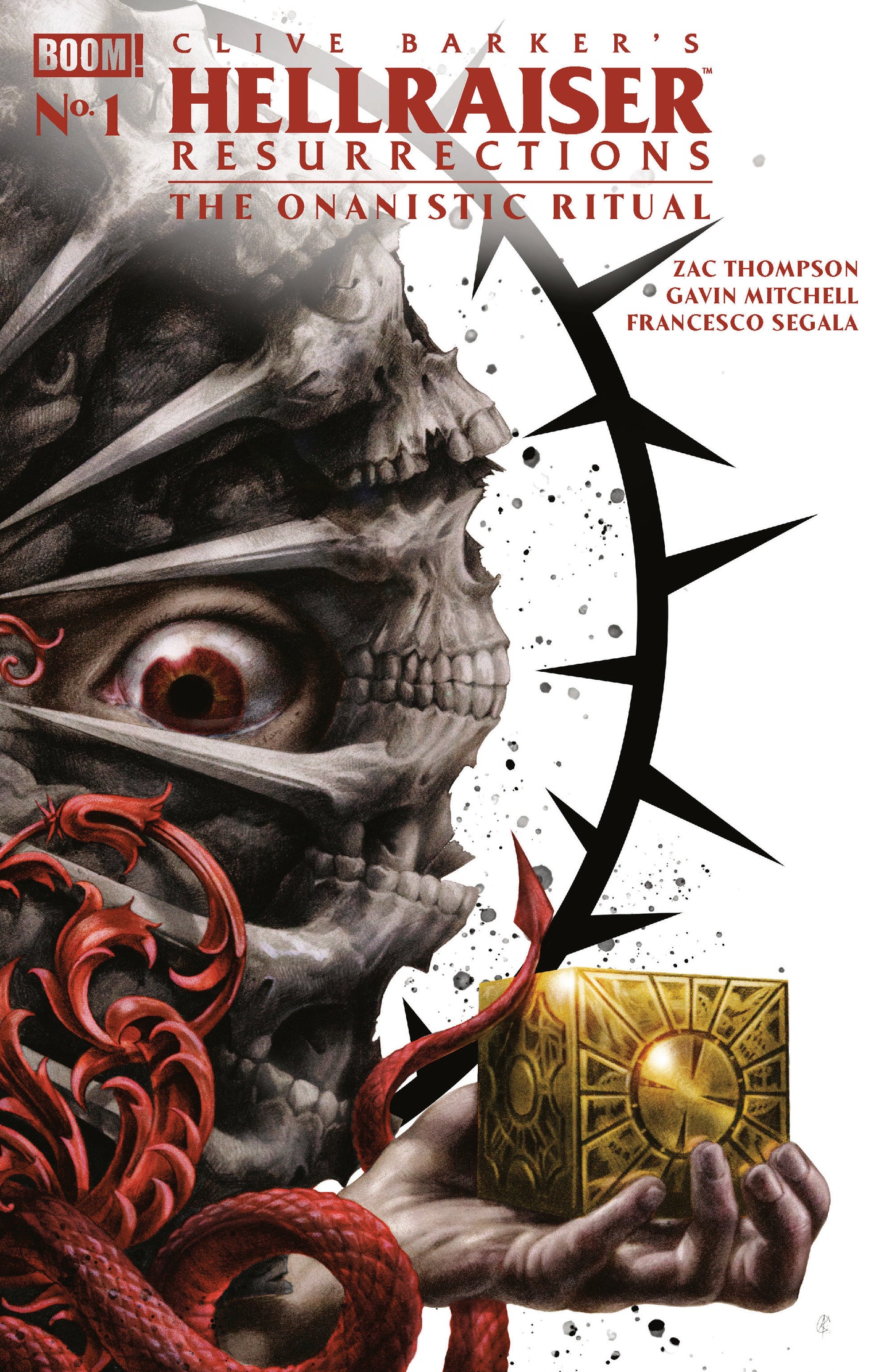 Hellraiser: Resurrections #1 (Hellraiser: Resurrections - The Onanistic Ritual #1 G FOC Reveal Variant (Dressed, Currey))